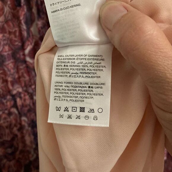 Bebe Fable boho embroidered satin trim balloon  sleeve mini dress women’s S NEW - Picture 13 of 13